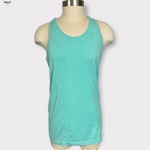 Zyia Active Copper Charged Longline Tank Top in Turquoise/Teal - Medium